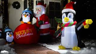 🐧Inflatable Christmas Penguin  Top Sale Christmas Inflatable Decorations [upl. by Sluiter]