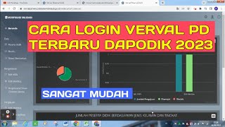 CARA LOGIN VERVAL PD TERBARU DAPODIK 2023 [upl. by Noryb]