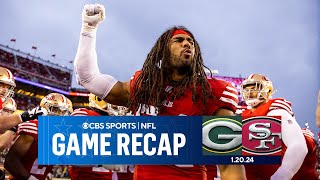 49ers EDGE Packers for 3rd STRAIGHT NFC Championship appearance  Game Recap  CBS Sports [upl. by Ynhoj]