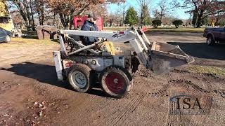 1156  Bobcat Melroe 500 Skid Steer Will Be Sold At Auction [upl. by Fredella]