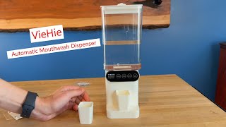 VieHie Automatic Mouthwash Dispenser fills easy and precisely mouthwash mouthcare teethcare [upl. by Ludewig]