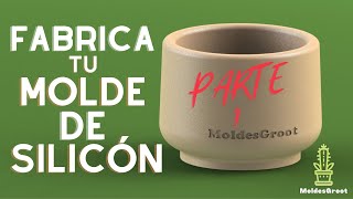 Tutorial  Cómo hacer Moldes de silicona para macetas paso a paso concreto cemento desde 0 y fácil [upl. by Aineles]