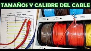 Tamaños y calibre del cable automotriz explicado como determinar el grosor del cable [upl. by Fruin]