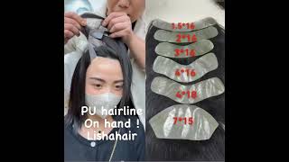 Pu hairline hair extensions supply All base sizes on hand Which do you prefer Dm86 15166056921 [upl. by Innattirb452]