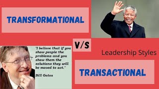 Transactional and Transformational Theories of Leadership [upl. by Rube]