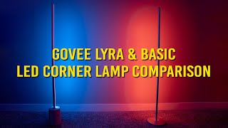 Govee Lyra amp Basic Corner Floor LED Smart Lamp Comparison [upl. by Notlrac]