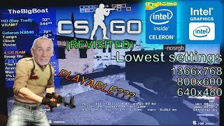 CSGO 2023 REVISITED on LOWEND LAPTOP  Intel Celeron N2840 Intel HD Bay Trail 4 GB RAM [upl. by Johppa]