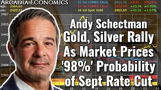 Andy Schectman Gold Silver Rally As Traders Price 98 Probability of Sept Rate Cut [upl. by Eeleimaj]