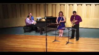 Trio 2 for Flute Alto Saxophone and Piano [upl. by Berenice]