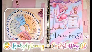 Budgetplanung  CashStuffing Time 11´24 🤩umschlagmethode 😍Minimi🎀 [upl. by Aldarcy]