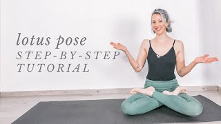 HOW TO DO PADMASANA  full lotus pose for beginners [upl. by Opiak]