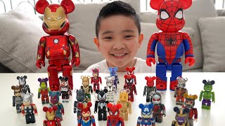 Marvel Bearbricks Full Set Calvin CKN [upl. by Ahteres445]