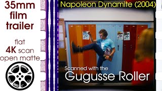 Napoleon Dynamite 2004 35mm film trailer flat open matte 4K CROPPED [upl. by Amadas]