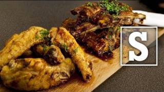 BBQ RIBS amp SPICY WINGS RECIPE  SORTED [upl. by Gabby]