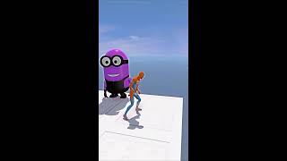 GTA 5 RAGDOLL SHOW SPIDERMAN VS COLOR MINIONS FALLS amp FAILS LIVE GTA V gta shortsfeed [upl. by Yvon]