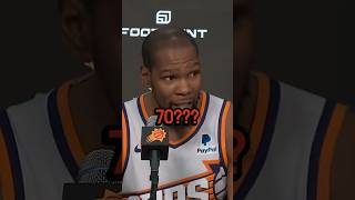 Hilarious reaction from KD when he found out about Embiids 70point game 😂 nba [upl. by Mcripley]