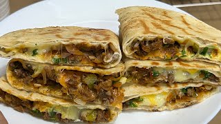 ബീഫും കുബൂസും കൊണ്ട് രുചിയൂറും Iftar Snack  IftarRamadan Special Snacks  Beef Quesadilla [upl. by Reywas483]