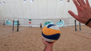 Beach Volleyball First Person GoPro Best Moments [upl. by Mable]