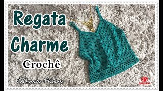 Regata Charme crochê  01 NOVELO  Renata Vieira [upl. by Anire568]