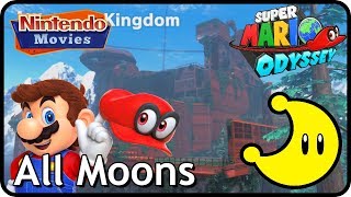 Super Mario Odyssey  Wooded Kingdom  All Moons in order with timestamps [upl. by Zerat516]