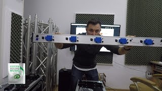 UNBOXING  REVIEW  Stairville LED Power amp DMX Bar  RO [upl. by Tikna]