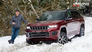 2022 Jeep Grand Cherokee Overland Review and Snow Test [upl. by Noam]