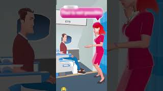 Airport funny videos😂😂😂 animation funny comedy cartoon story [upl. by Accalia]