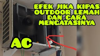 Jika fan outdoor AC lemah  belajarac [upl. by Enitnatsnoc349]