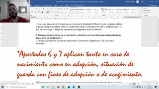 2 0 Prestación por nacimiento y cuidado de un menor permisos y lactancia España [upl. by Ynneh]