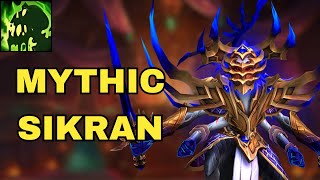 Mythic Sikran  Affliction Warlock POV and Commentary [upl. by Glarum]