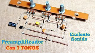 Preamplificador Con 3 TONOS Exelente Sonido [upl. by Ahsikad]