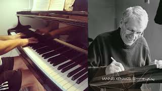 Iannis Xenakis  Six Chansons for Piano  5 Aujourdhui le ciel est noir [upl. by Avirt]