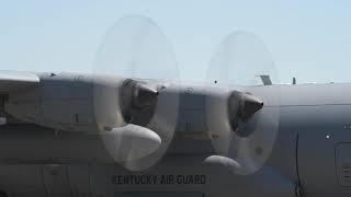 4K Kentucky Air National Guard C130H Startup [upl. by Thapa469]