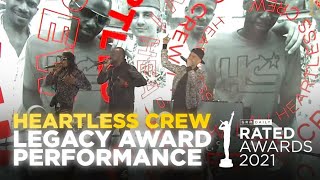 Heartless Crew  Heartless Theme Legacy Award Performance  Rated Awards 2021 GRM Daily [upl. by Pammy352]