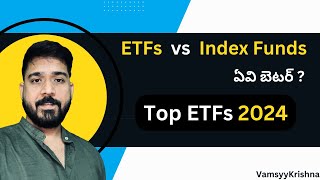 What are ETFs  What are Index Funds  ETFs vs Index Funds  Top ETFs in 2024  Niftybees  Telugu [upl. by Nylkcaj]