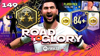 Opening my 84 PLAYER PICK amp ELITE MILESTONE rewards FIFA 22 Road to Glory 149 [upl. by Chrissy]