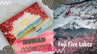 RödBlå Look med nomadcosmetics Fuji five lakes paletten [upl. by Plusch]