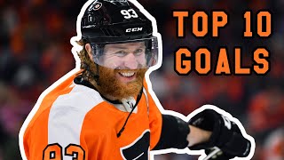 My Top 10 Favorite Jake Voracek Goals [upl. by Sitsuj]