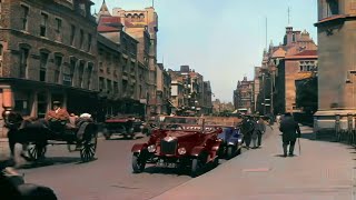 Oxford England 1920s in color 60fps Remastered wsound design added [upl. by Mientao]