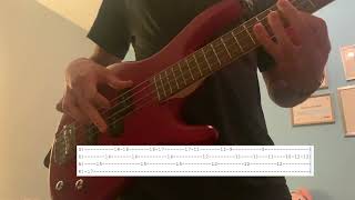 Stairway to Heaven riff on Bass TAB [upl. by Ahsinrad]