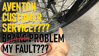 Aventon EBike Customer Service  An Honest Review  Bedding Brakes [upl. by Essilem54]