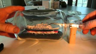 Andrea Doria Ship in a bottle or should I say Shipwreck in a bottle [upl. by Rovner]