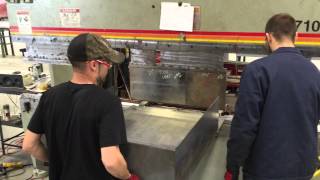 Press Brake In Action Bending Motor Boxes [upl. by Genevra]