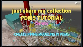 HOW TO DO PIPING MODELING IN PDMS [upl. by Atinhoj]