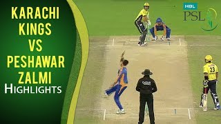 PSL 2017 Playoff 3 Karachi Kings vs Peshawar Zalmi Highlights [upl. by Anaerol34]