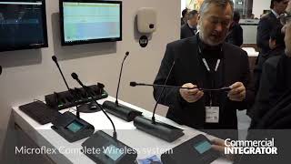 ISE 2018 Shure Microflex Complete conferencing system [upl. by Dorfman]