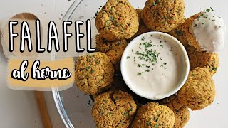 🥙 Receta FALAFEL AL HORNO casero 🌯 Falafel fácil😋 [upl. by Yrellav573]