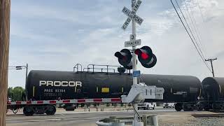 BNSF 9122 Tar Wagon’s East Delta Rd Railroad Crossing Antioch Ca [upl. by Ahsie]