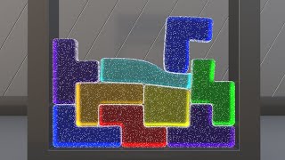 Softbody Tetris V36 😋Tetris Menu 😂 ❤️ C4D4U [upl. by Vasilis]