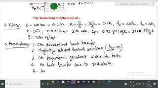 Unsteady25 Prob U21 problem on Lumped parameter analysis [upl. by Geilich]